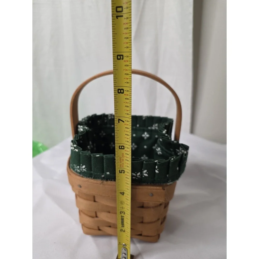 Longaberger Hostess Only Chives Booking Basket+Protector+Liner Retired Vintage